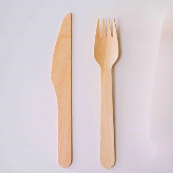 Wooden Knife And Fork Two Piece Set