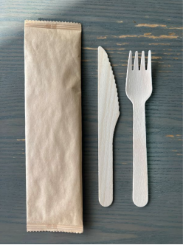 Eco Friendly Wooden Knife And Fork Set