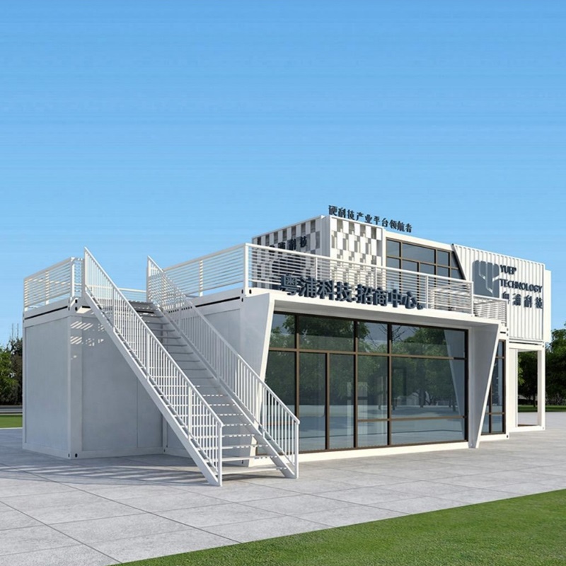 Casa portatile per il centro di promozione degli investimenti