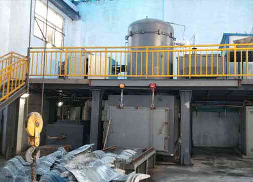 refined copper ingot casting furnace