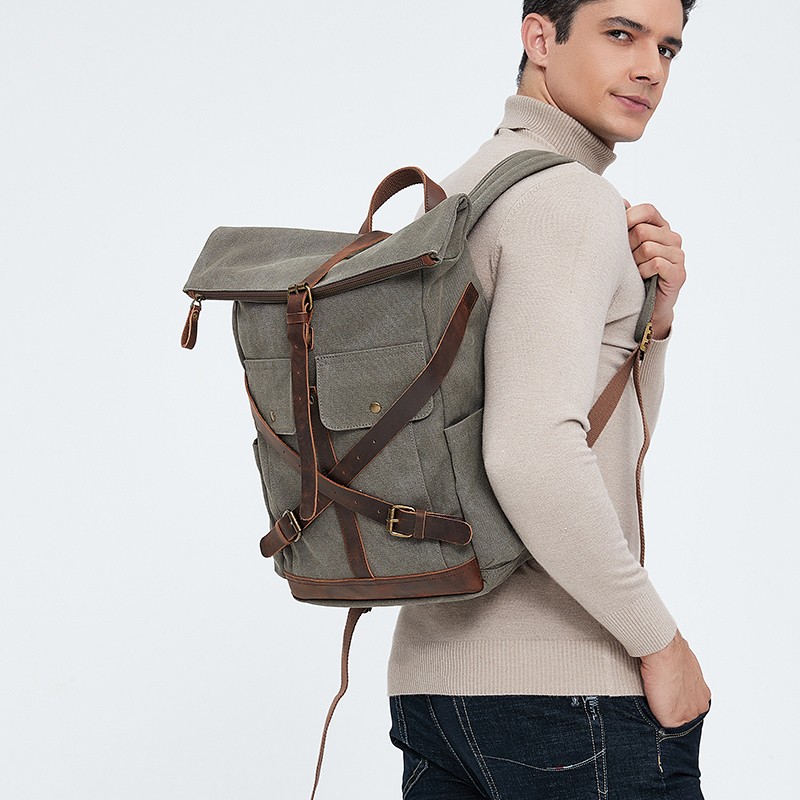 leather chest bag for men
