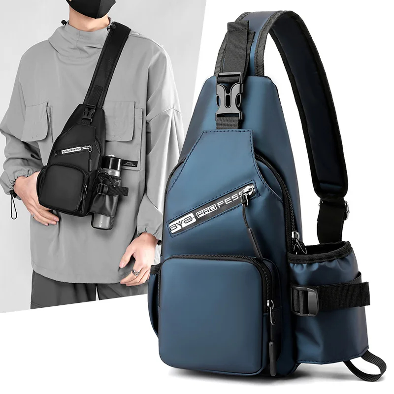 Neue Ankunft Mode Nylon Männer Messenger Schulter Tasche Wasserdichte Outdoor Brust Tasche Für Männer