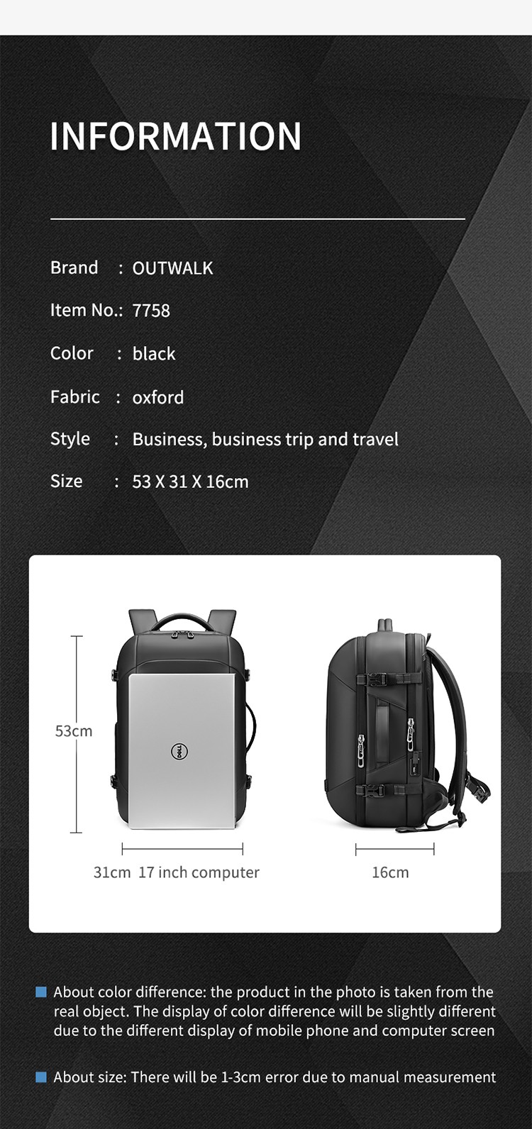 custom logo waterproof bagpack