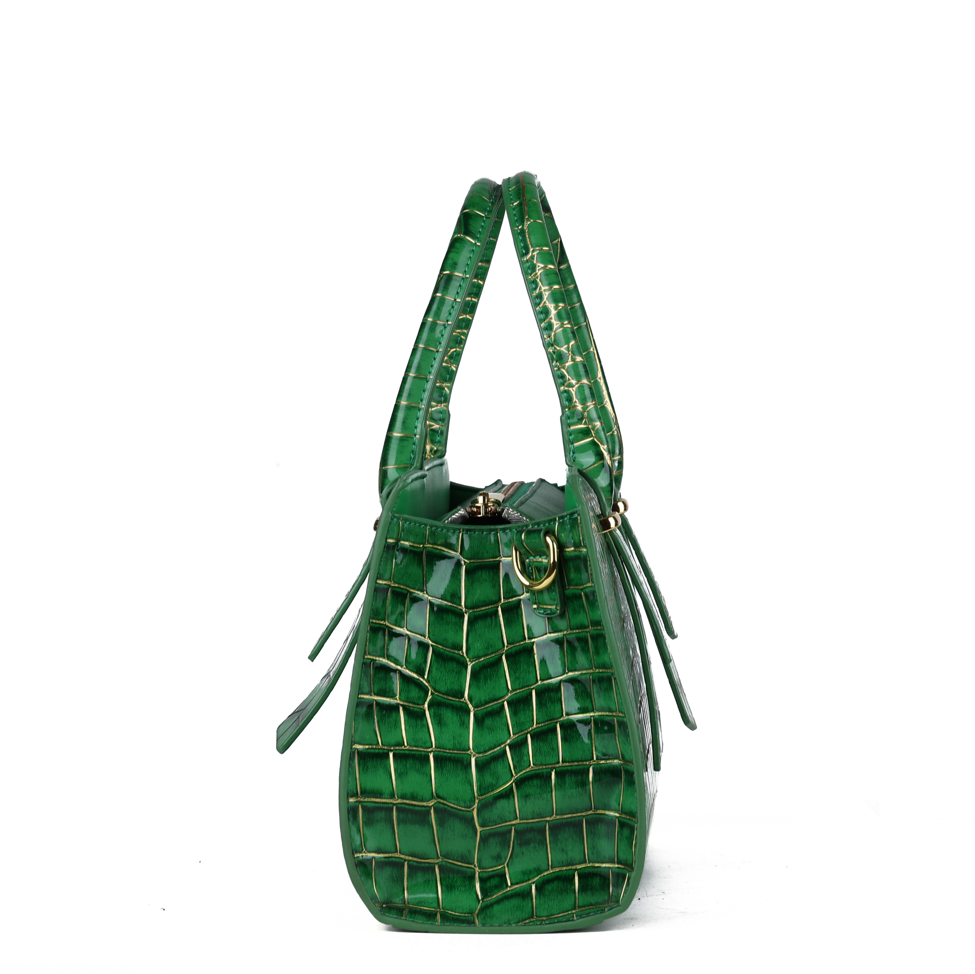 Fashion alligator pu leather hand bags shoulder handbags for women luxury 2024