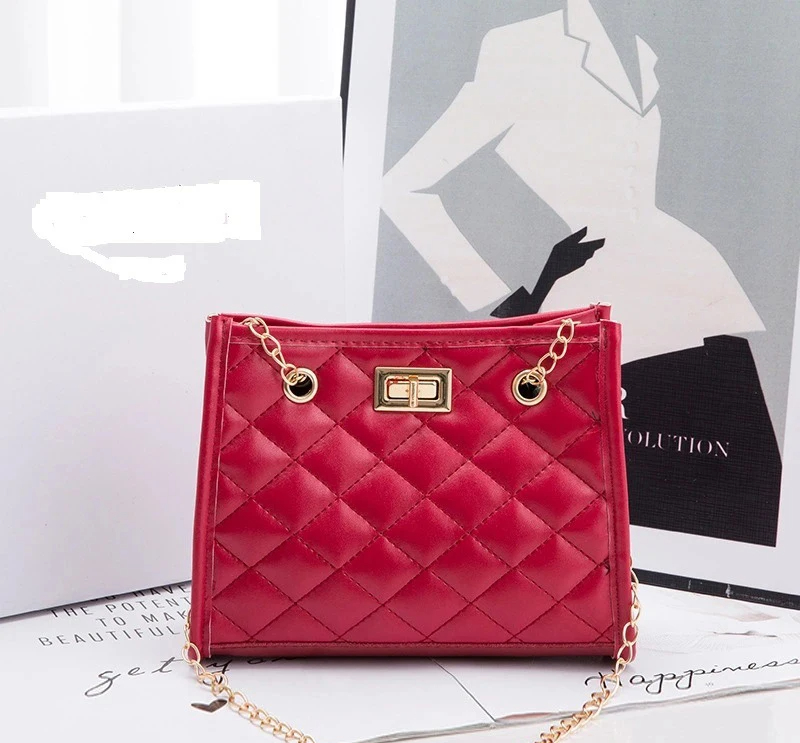 Hot Sale Small Square Chain Women Handbags Chain Strap Messenger Purses Fashion Handbags for Ladies Custom Women Hand Bag