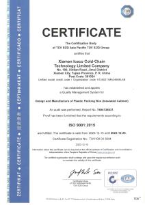 ISO CERTIFICATION 9001