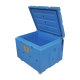 Blue Dry Ice Totes Container On Wheels For Storage