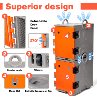 Porta-bandejas isolada para alimentos