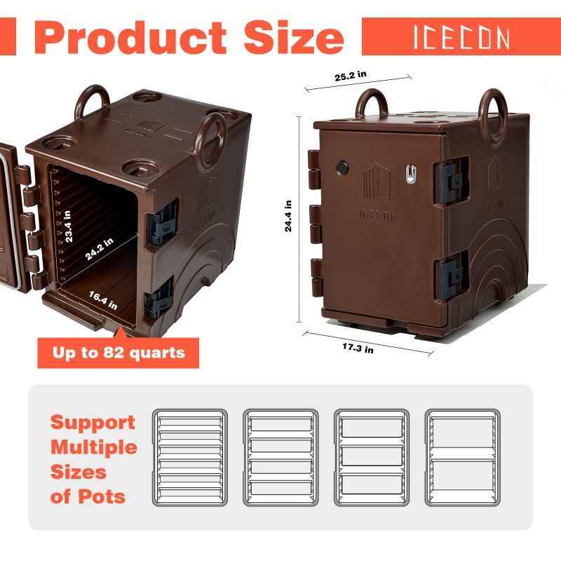 Insulated Food Delivery Pan Carrier For Hot Food