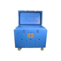 Caixa de armazenamento isolada com isolamento de gelo seco