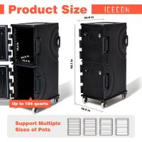 Caixas de transporte de alimentos quentes porta-panelas isoladas