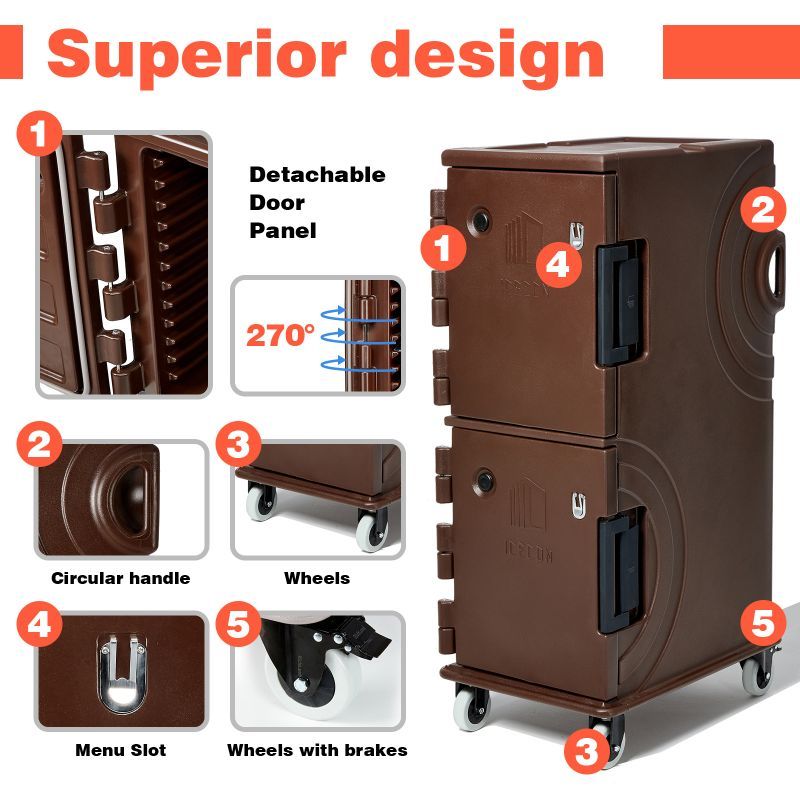 Caixas térmicas Transpoet para alimentos Porta-panelas para alimentos quentes