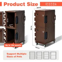 Termisk mad Transpoet æsker Hot Food Pan Carrier