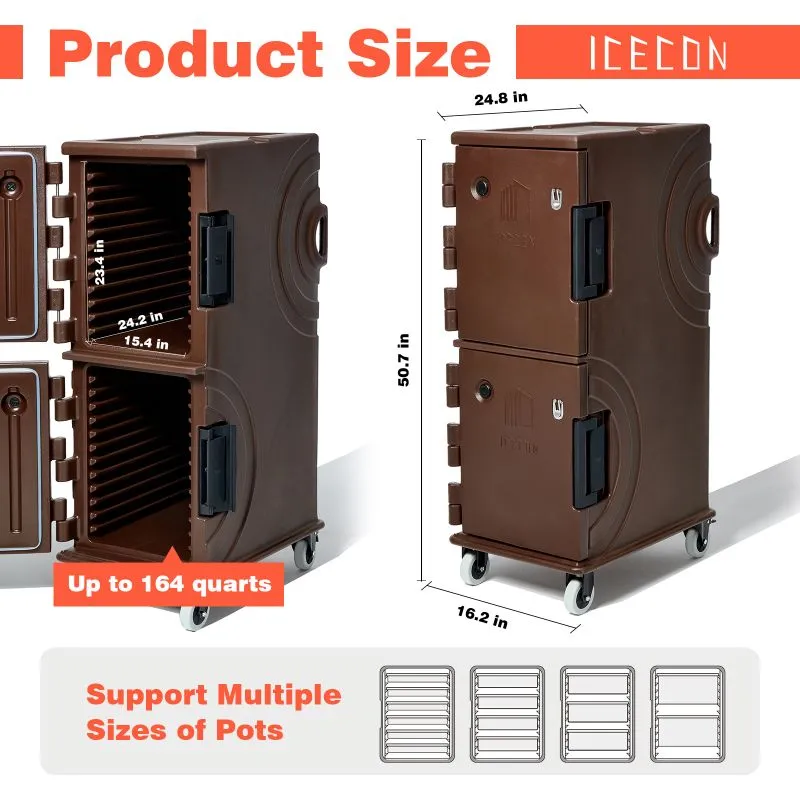 Termisk mad Transpoet æsker Hot Food Pan Carrier