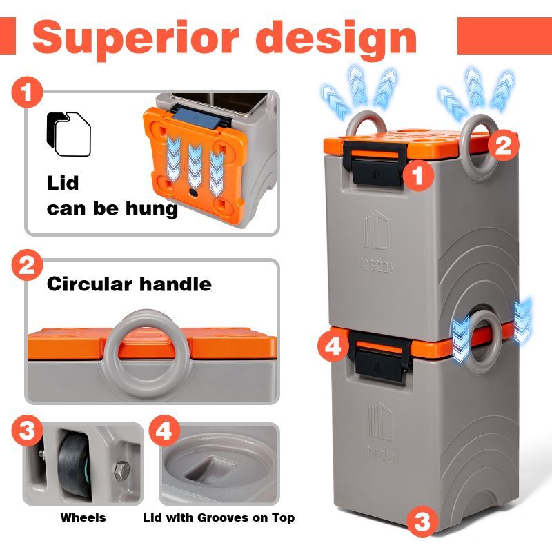 Recipientes isolados para transporte de sopa e alimentos