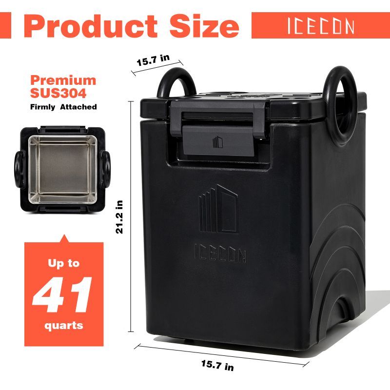 Caixa isolada para transporte de alimentos para catering