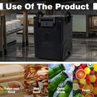 Caixa isolada para transporte de alimentos para catering