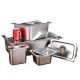 Ss Stainerss Steel Gn Pan With Lid
