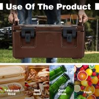 Recipiente de catering para transporte de alimentos quentes e frios