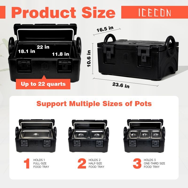 Catering Sheet Pan Carrier Food Transport Boxes