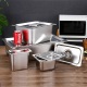 2 1 Plastic Gastronorm Food Pan Trays 200mm
