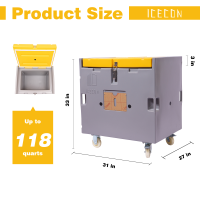 Recipientes isolados duráveis para caixa de gelo seco