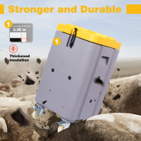 Caixas de armazenamento de gelo seco em refrigerador de plástico