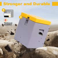 Recipiente de gelo seco para refrigerador