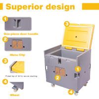 Pequeno recipiente comercial de armazenamento de gelo seco