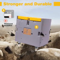 Pequeno recipiente comercial de armazenamento de gelo seco