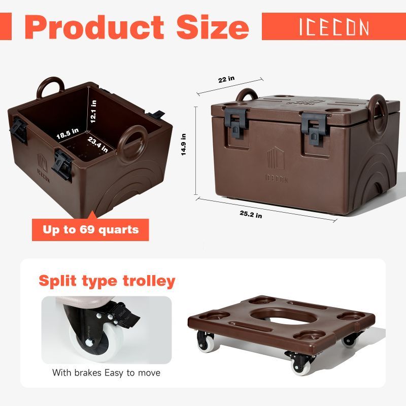 Recipientes aquecidos para transporte de alimentos