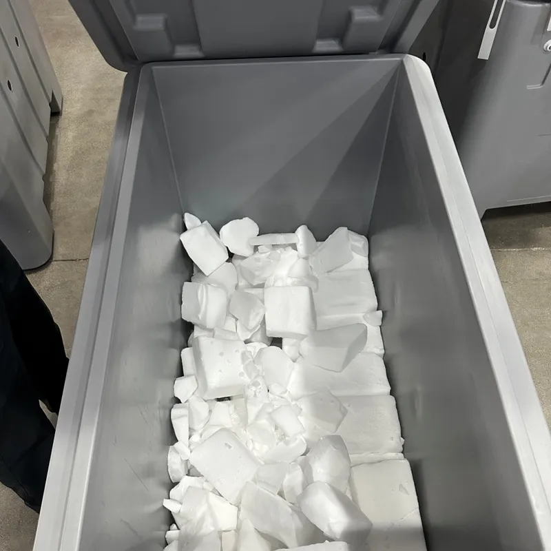 Contenedor de hielo seco de 400 litros y 14 pies cúbicos