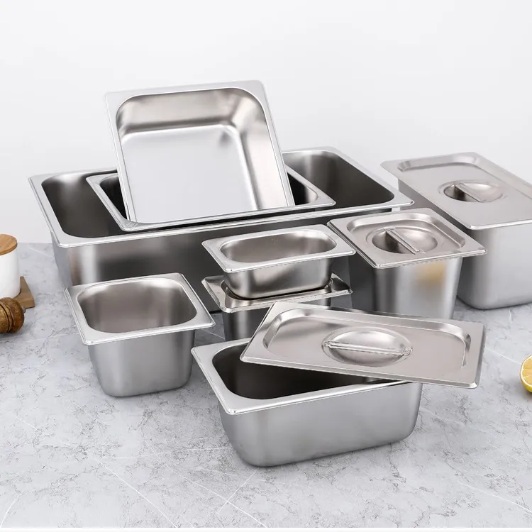 1 9 Metal Gn Gastronorm Kapaklı Tepsi