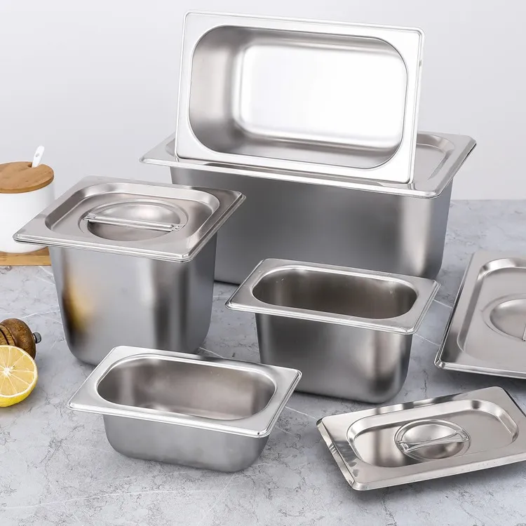1 9 Metal Gn Gastronorm Kapaklı Tepsi