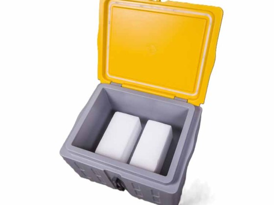 Envio de contêiner portátil de gelo seco