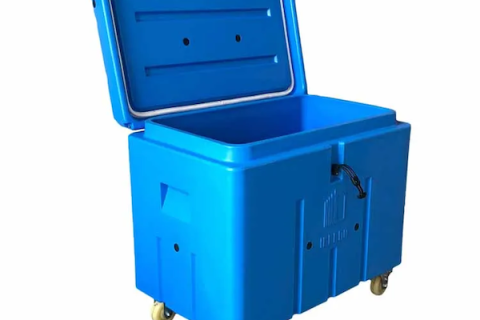 Vantagens do gelo seco utilizado como fonte de frio no transporte da cadeia de frio (caixa de isolamento)