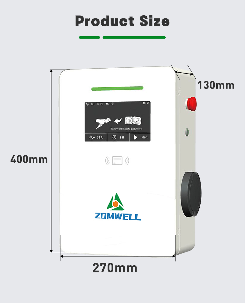 Commercial 22kw AC Level 2 EV Charger With Internet Connection