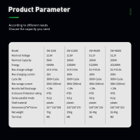 Bateria de carrinho de golfe de alto desempenho 12v 24v 48v