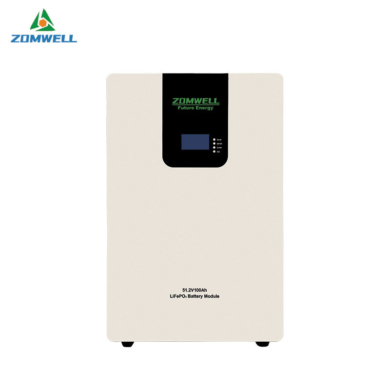 5kWh 51.2V LiFePO4 بطارية تخزين الطاقة المنزلية المثبتة على الحائط