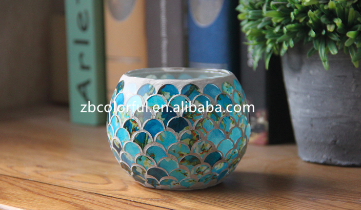 mosaic tea light holder