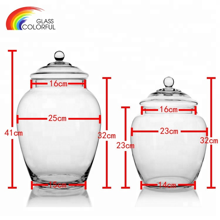 glass storage jars with lids