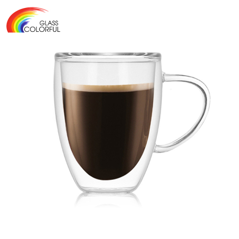 Tasses à café en verre à double paroi