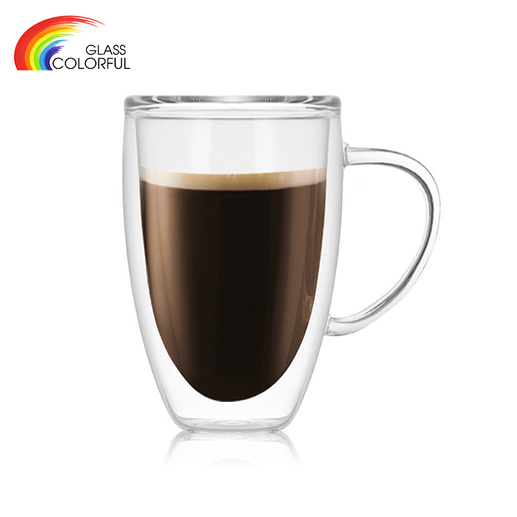 Double Walled Glass Coffee Mugs Cups