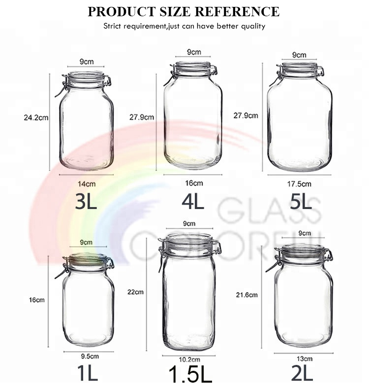 air tight jars glass