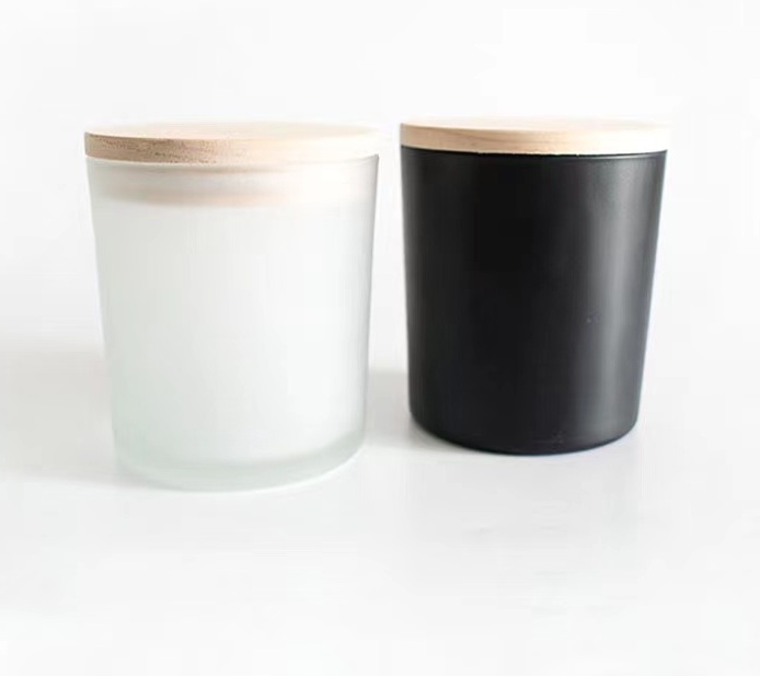 木製の蓋が付いているガラスのキャンドル瓶の卸売