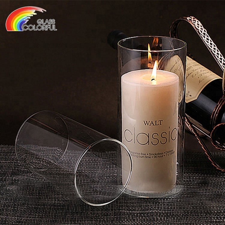Borosilicate Glass Hurricane Chimney Candle Holder