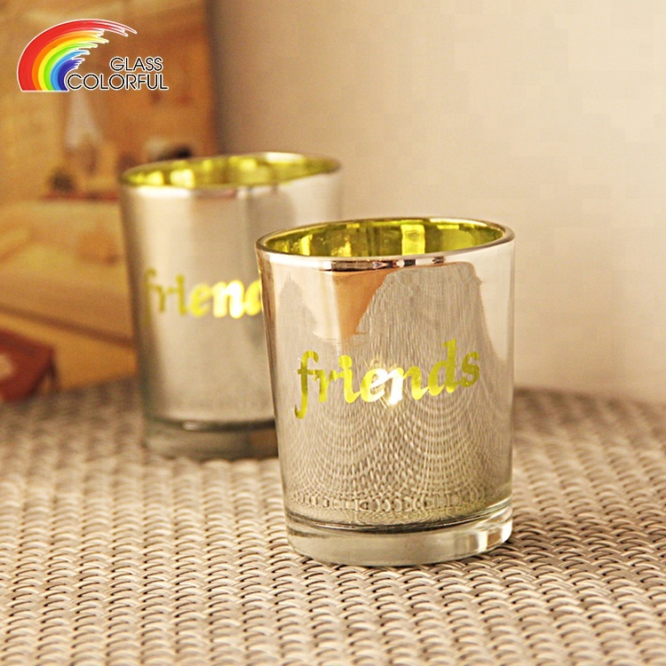 silver candle votives