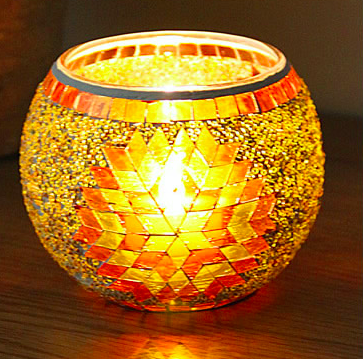 Hand Made Mosaic Glass Candle Holder Tea Light Holders