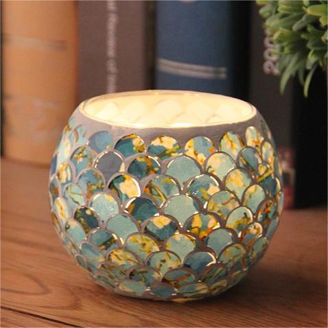 Mosaic Tea Light Glass Votive kynttilänjalkoja Mosaic