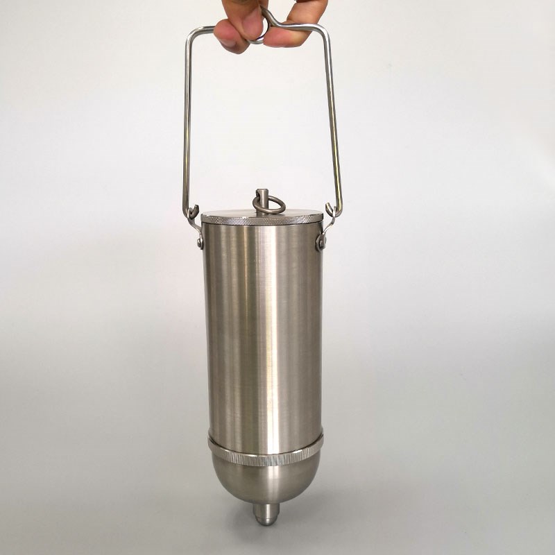 Provbombcylinder för flytande klor i rostfritt stål